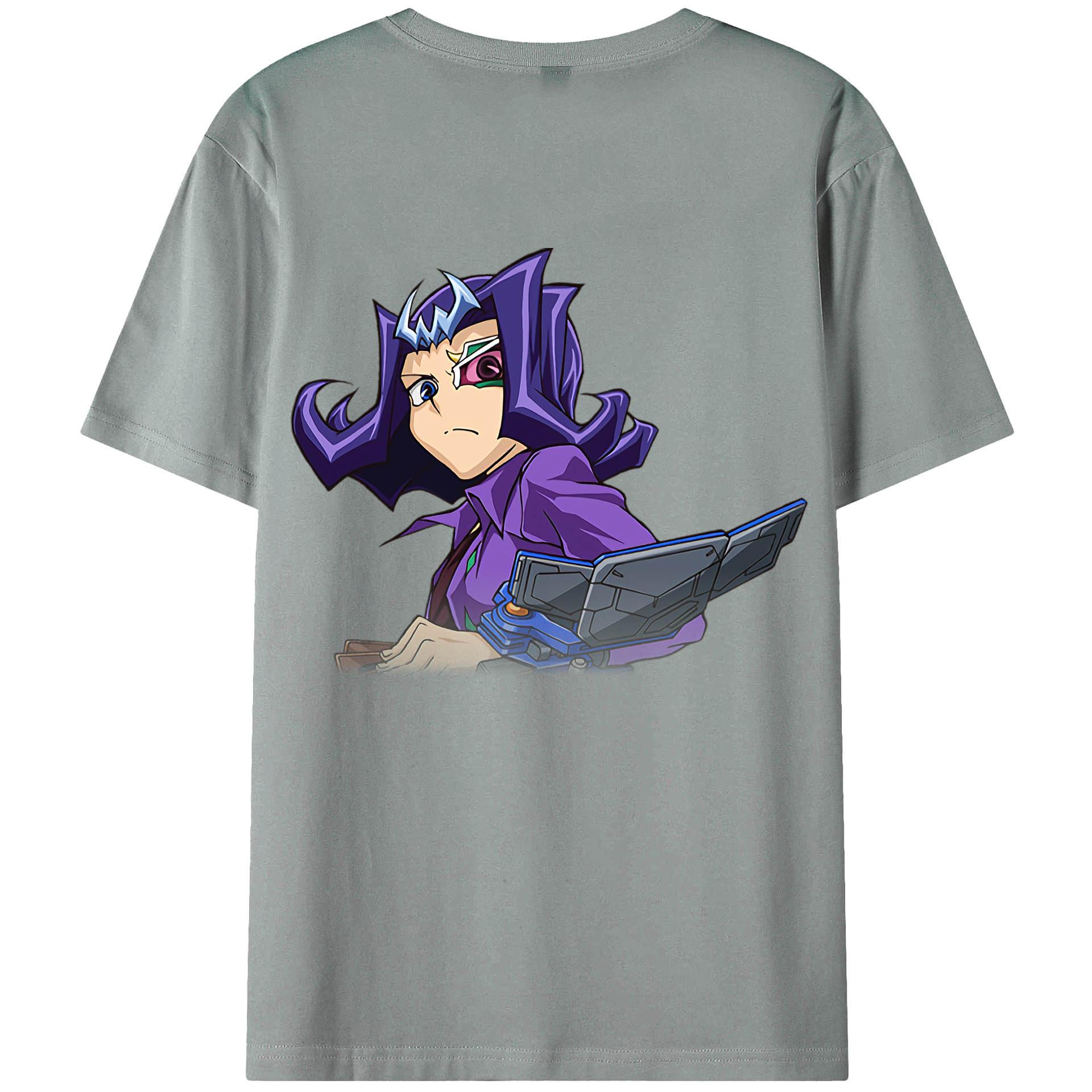 （画像用） 遊☆戯☆王 Yu-Gi-Oh! 綿100％ メンズ半袖Tシャツ（バックプリント） 通気性